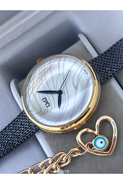 Q&Q Yellow Color, 24 months Warranty, Waterproof, Steel Strap Lover Wristwatches + Bracelet