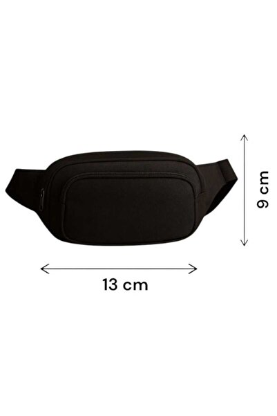 Sofia Bodybag Unisex Suitable for Universities Black Men's and Women's Shoulder and Waist Bag