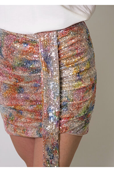 Half Of B Blush Touch Büzgülü Etek