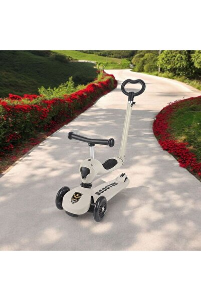 OEM Transformable 3-in-1 Scooter/Tricycle for Children, Adjustable Handle, Grey