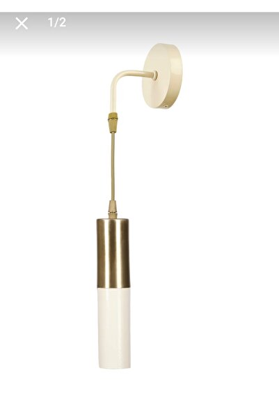 Bozyaka Aydınlatma Arya Tekli Dekoratif Krem & Eskitme Kaplama Duvar Aplik (GÜNIŞIĞI LED AMPUL DAHİLDİR!!!)