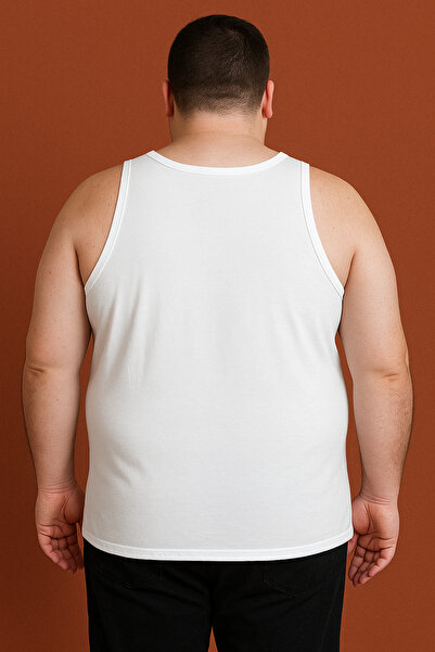 GÜMÜŞ Oversized Men's Tank Top with Straps 100% Cotton