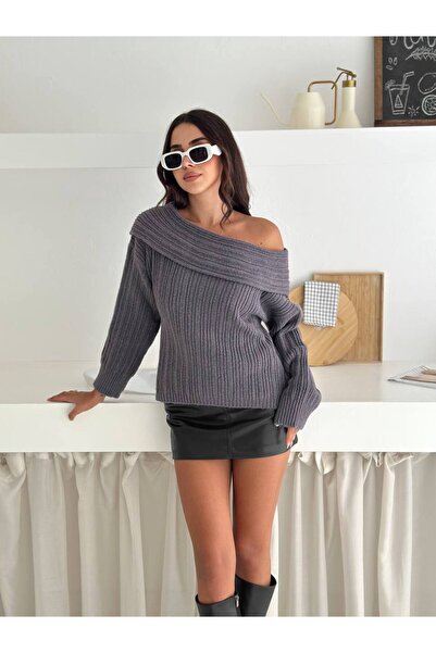 auzou eveil Kadın madonna yaka kazak