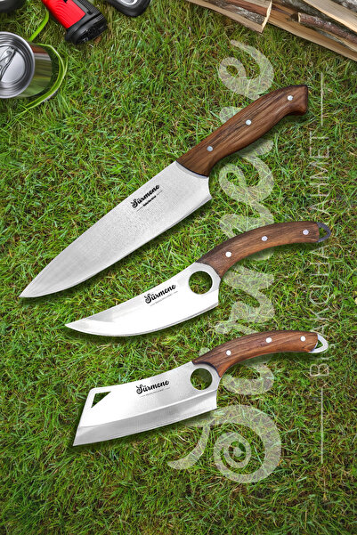 Sürmene Bıçakçı Hacı Ahmet El Yapımı Sürmene Üçlü Şef Ahşap Kamp Tipi Viking ...