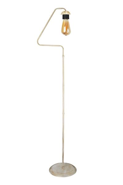 VENON Aydınlatma Lambader Retro Üçgen Kasa Krem Sarı Patine 51628