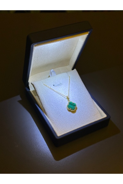 ADA LİFE GÜMÜŞ (PREMİUM IŞIKLI KUTU) 925 Ayar Gümüş 18 ayar Gold Kaplama Yeşi...