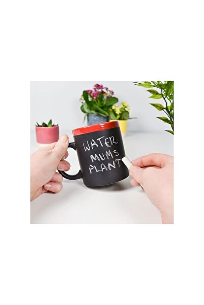 OEM Chalkboard ceramic mug - Red, 300 ml