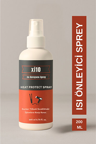 xi10 Isı Koruyucu ve Güneş Koruyucu Etkili Saç Spreyi 200 ml (Keratin + Hidro...