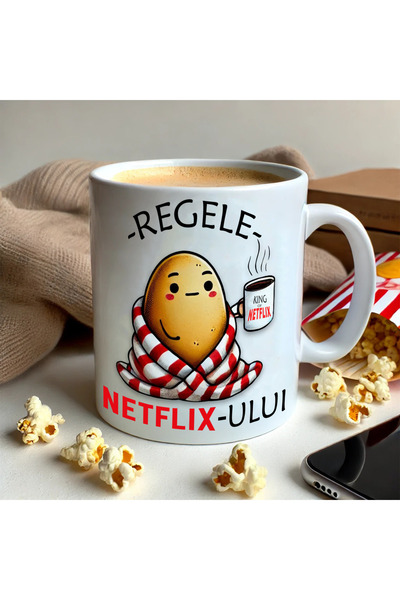 OEM Cana Personalizata, Regele Netflix-ului, 300 ml