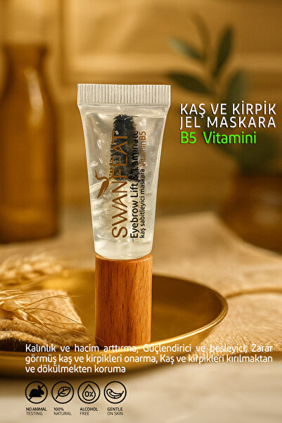 SWANFEAT Kaş Ve Kirpik Jel Maskara B5 Vitaminli Sabitleyici, Şekillendirici V...