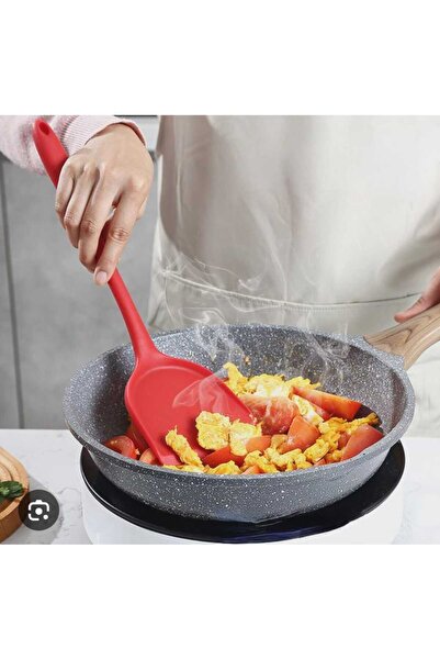 elfnur Fireproof Non-Stick Silicone Egg and Crepe Spatula - 32 cm