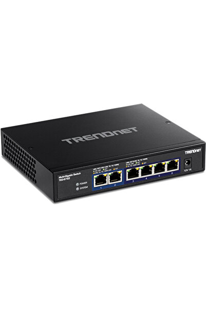 TRENDnet Switch cu 6 porturi, 4 x 2.5G și 2 x 10G, fără ventilator - TEG-S762