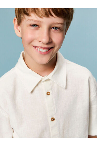 LC Waikiki Cămașă pentru băiat cu mânecă scurtă sezon nou - S5EE69Z4