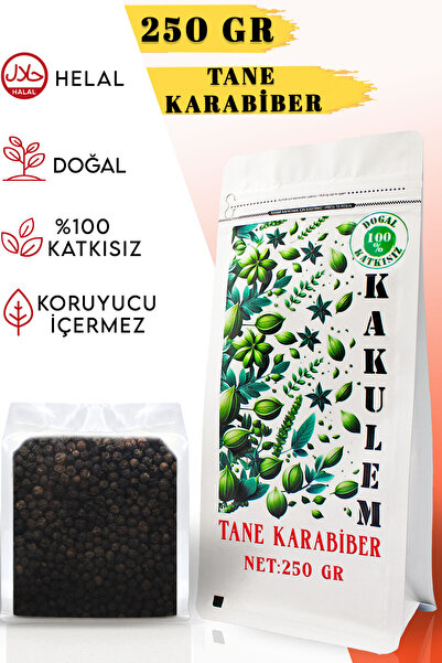 SERTİFİKALI Yüksek Kalibre İri Tane Karabiber 250 GR