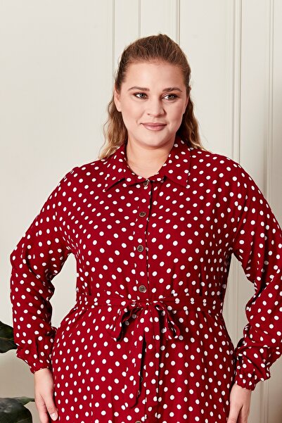 Ferace Large Size Crispy Patterned Summer Hijab Dress