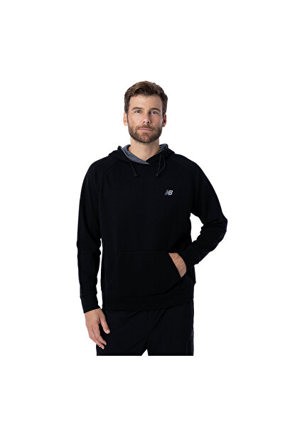 New Balance Μαύρο φούτερ Unisex Lifestyle - Mnh3224-bk