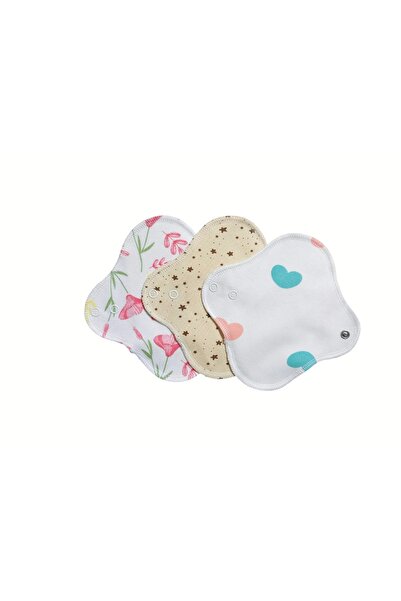 Ponped Washable Natural Women's Pad 3-Piece Daily Set