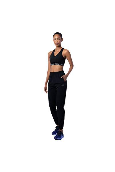New Balance Women's Black Sweatpants - Wnp1298-bk