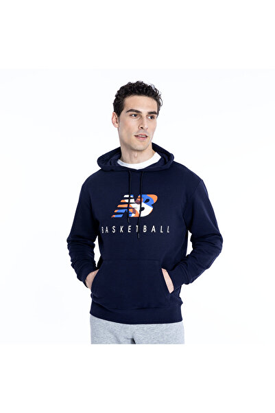 New Balance Ανδρικό μπλουζάκι Navy Blue - Lifestyle Mnh1361-avi