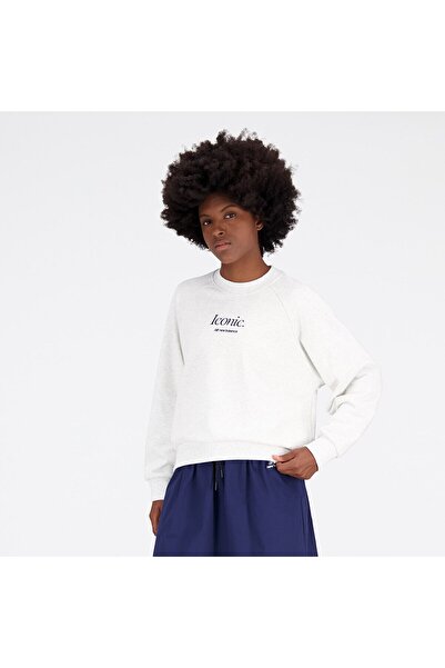 New Balance Wnc3380 Gray Women's Sweatshirt