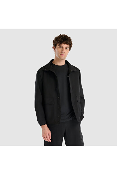 New Balance MNJ1530 Μαύρο Ανδρικό Παλτό & Γιλέκο