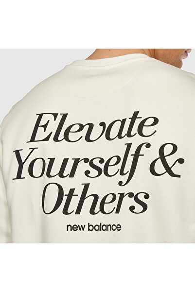 New Balance Mnc3328 Nb Lifestyle Ανδρικό Φούτερ Λευκό Ανδρικό Φούτερ