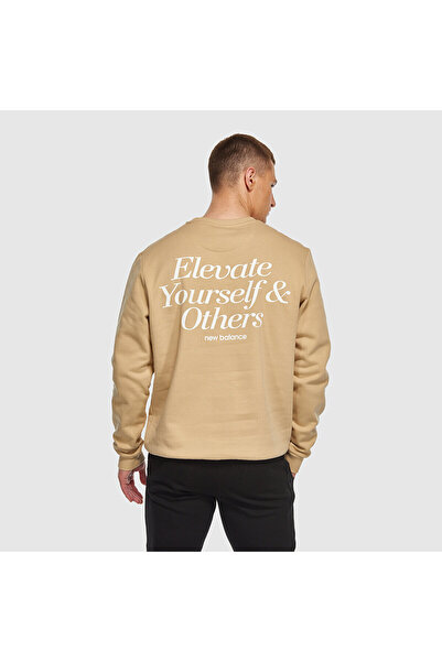 New Balance MNC3328 Bej Erkek Sweatshirt
