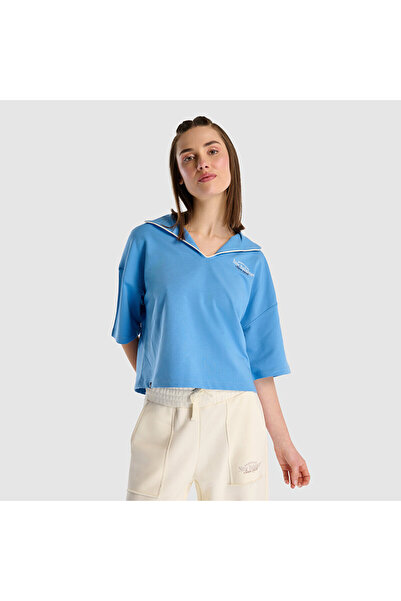 New Balance WNC1507 Mavi Kadın Tişört