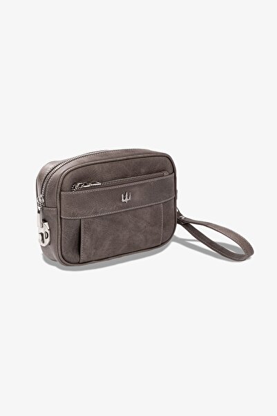 Getto Deri Lock Bag Hakiki Deri Kişiye Özel İsim Baskılı El Çantası