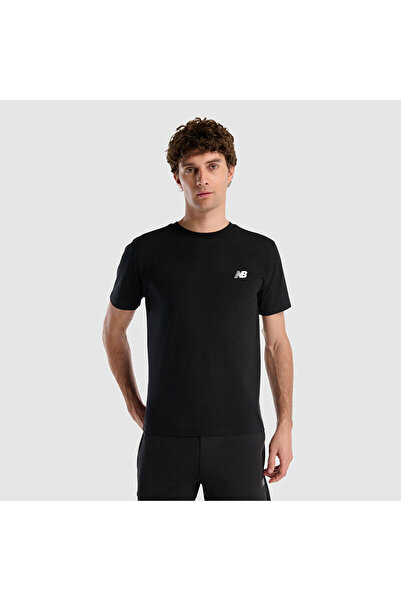 New Balance Mnt1537 Μαύρο ανδρικό μπλουζάκι Classic Basic Logo