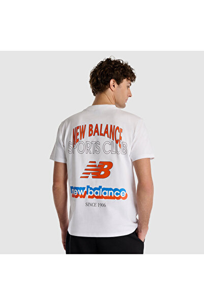 New Balance MNT1533 Λευκό ανδρικό μπλουζάκι