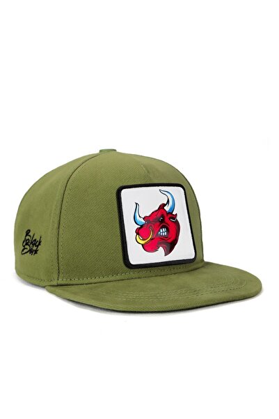 BlackBörk Pălărie pentru copii verde cu logo Hip Hop Kids Bull