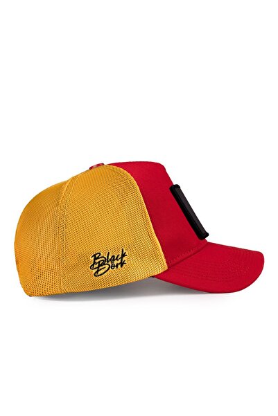 BlackBörk Keep Going Logo Red-Yellow Trucker Hat