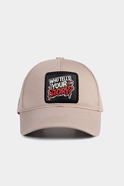 BlackBörk Six Who Tells Your Story Logo Beige Baseball Cap