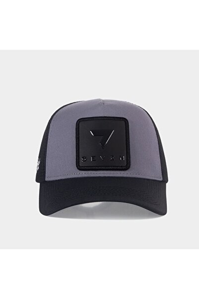 BlackBörk 7 Numara Logolu Siyah-Gri Trucker Şapka