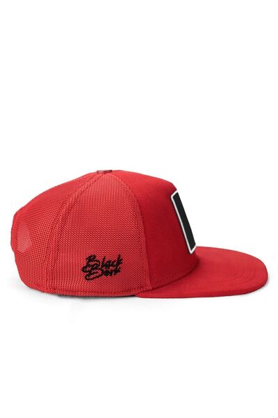 BlackBörk Hip Hop Kids Lion Logo Red Children's Trucker Hat