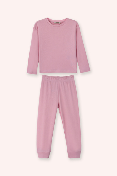 Panço Kız Çocuk Fuşya Pijama Takımı