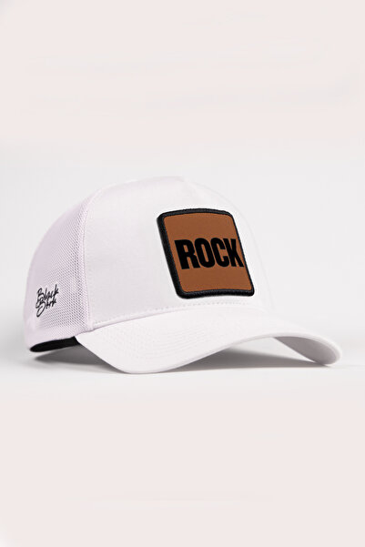 BlackBörk Біла кепка з логотипом Rock
