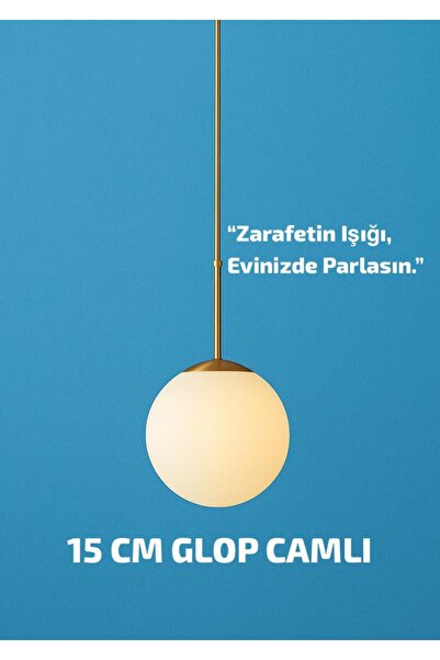 VENON Feris Sarkıt Tekli Avize Modern Tasarım Salon Mutfak Yatak Odası Glop C...