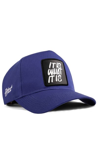 BlackBörk Блакитна бейсболка з логотипом «It Is What It Is»