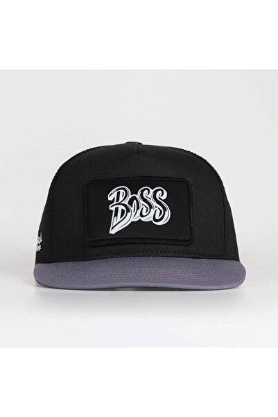 BlackBörk V2 Boss з логотипом Сіро-чорна хіп-хоп кепка