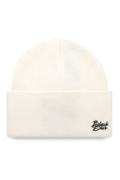 BlackBörk Queen Logo White Beanie