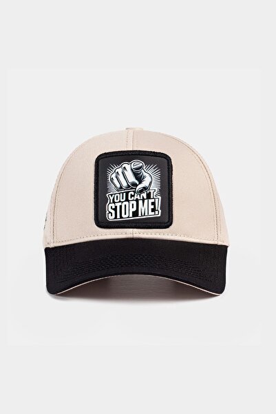 BlackBörk Шість бейсболок чорно-бежевого кольору з логотипом «You Can't Stop Me»
