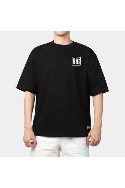 BlackBörk Μπλουζάκι με λογότυπο Big Think Oversize Μαύρο