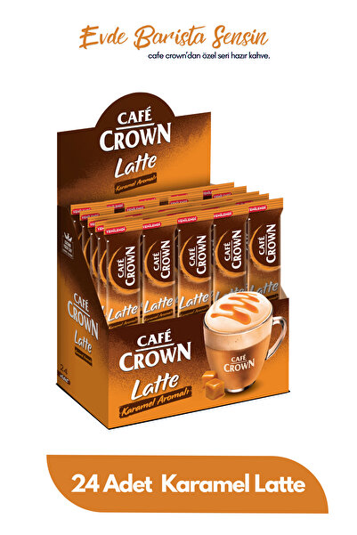 Cafe Crown Karamel Latte 24 Adet