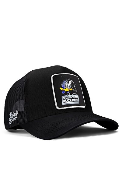 BlackBörk V1 Trucker Duckside - 1bs Kod Logolu Unisex Siyah-beyaz Şapka (CAP)