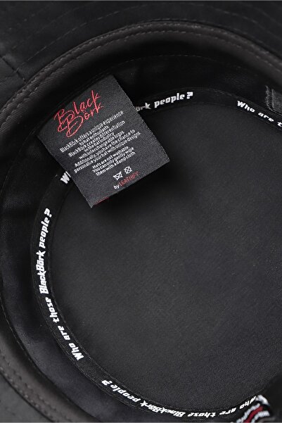 BlackBörk Bucket Kurt Logolu Siyah Şapka
