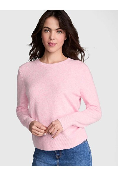 PINK Collegiate Yuvarlak Yaka Kazak