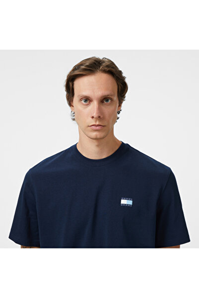 Tommy Hilfiger Pánské modré tričko s krátkým rukávem