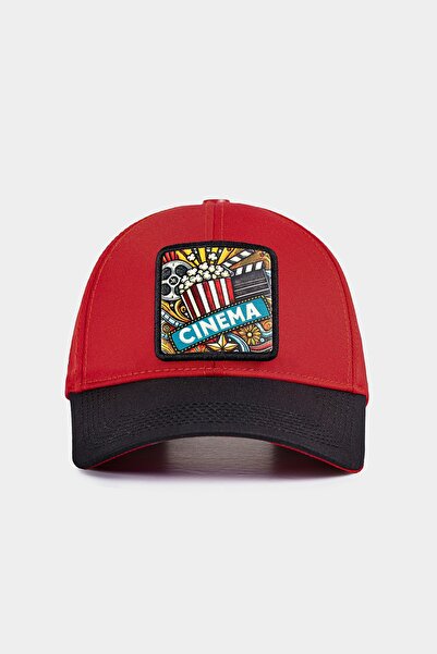 BlackBörk Six Cinema Logo Black-Red Baseball Cap